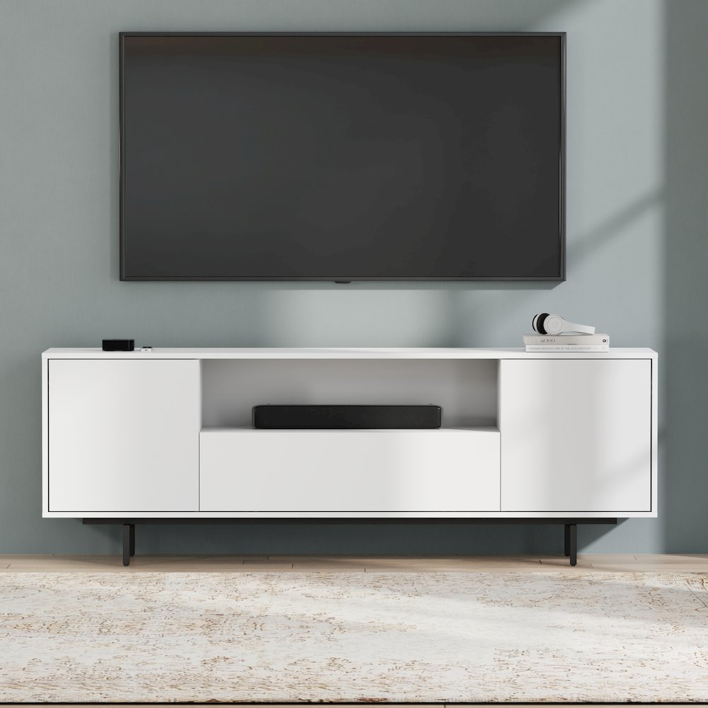 Avichi White Laminate 3 Door TV Console. Picture 9