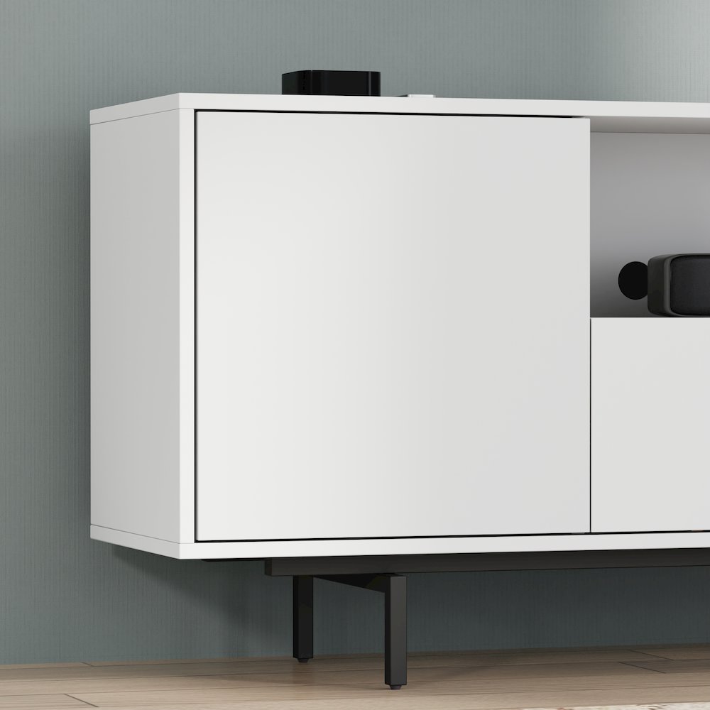 Avichi White Laminate 3 Door TV Console. Picture 11
