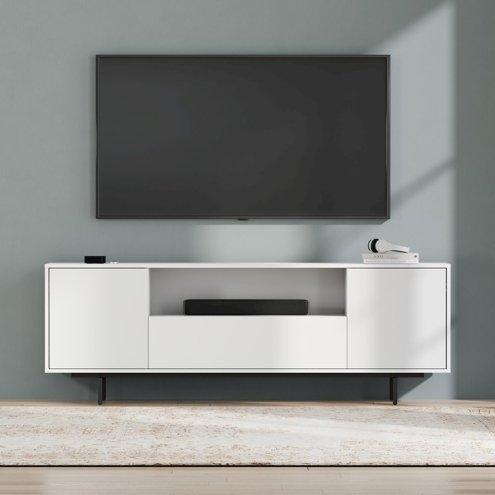 Avichi White Laminate 3 Door TV Console. Picture 14