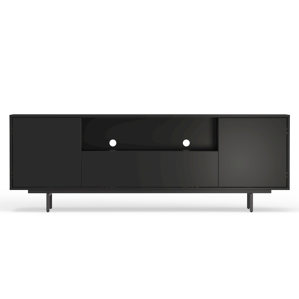 Avichi Black Laminate 3 Door TV Console. Picture 3