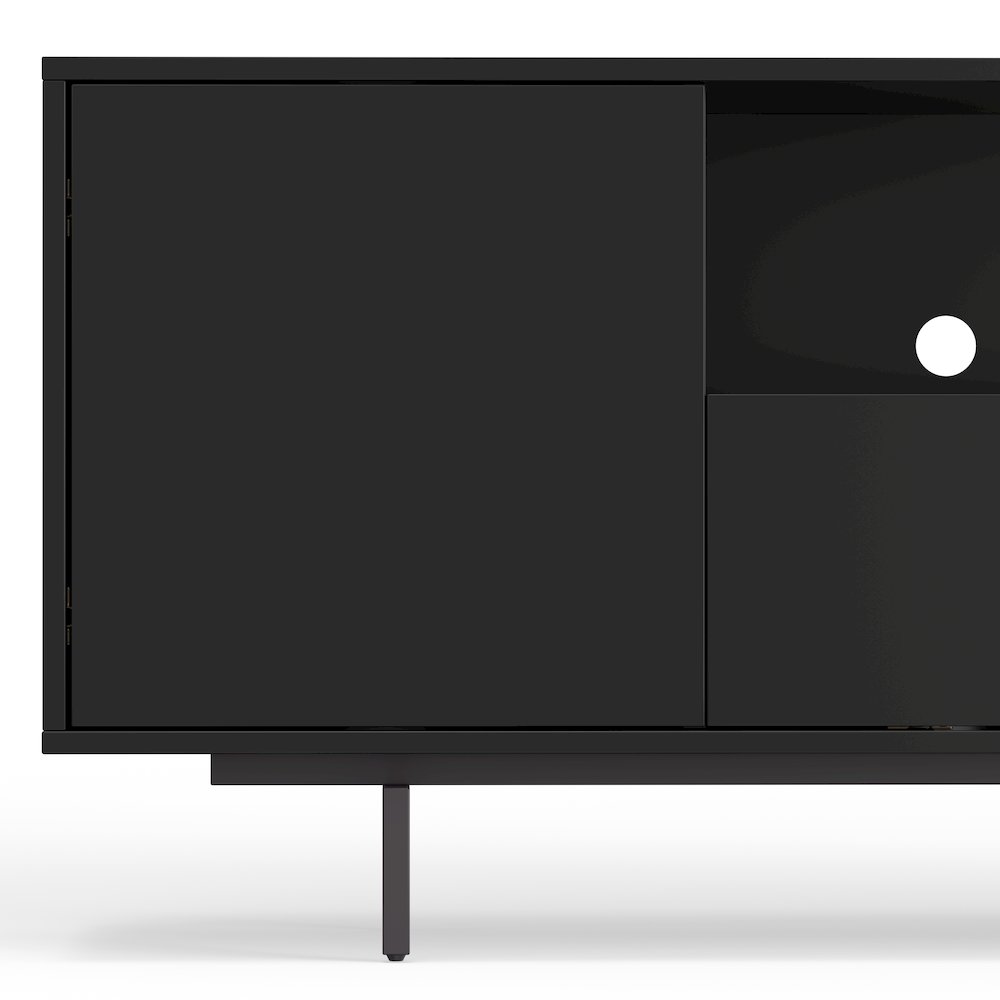 Avichi Black Laminate 3 Door TV Console. Picture 12