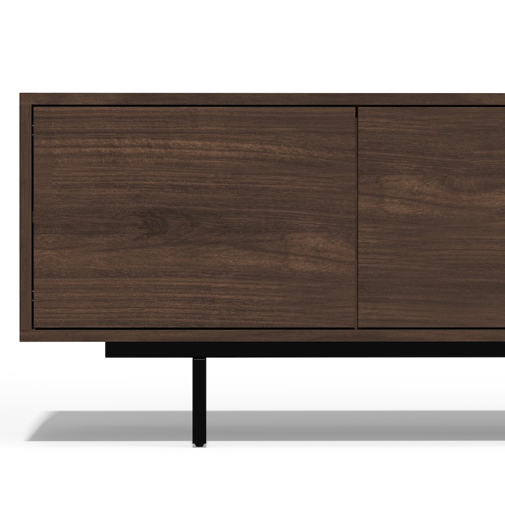 Graysen Walnut Laminate 4 Door TV Console. Picture 4