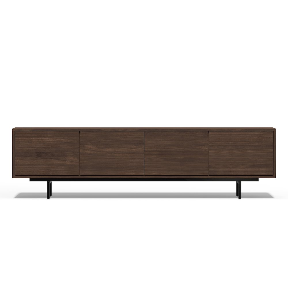 Graysen Walnut Laminate 4 Door TV Console. Picture 3