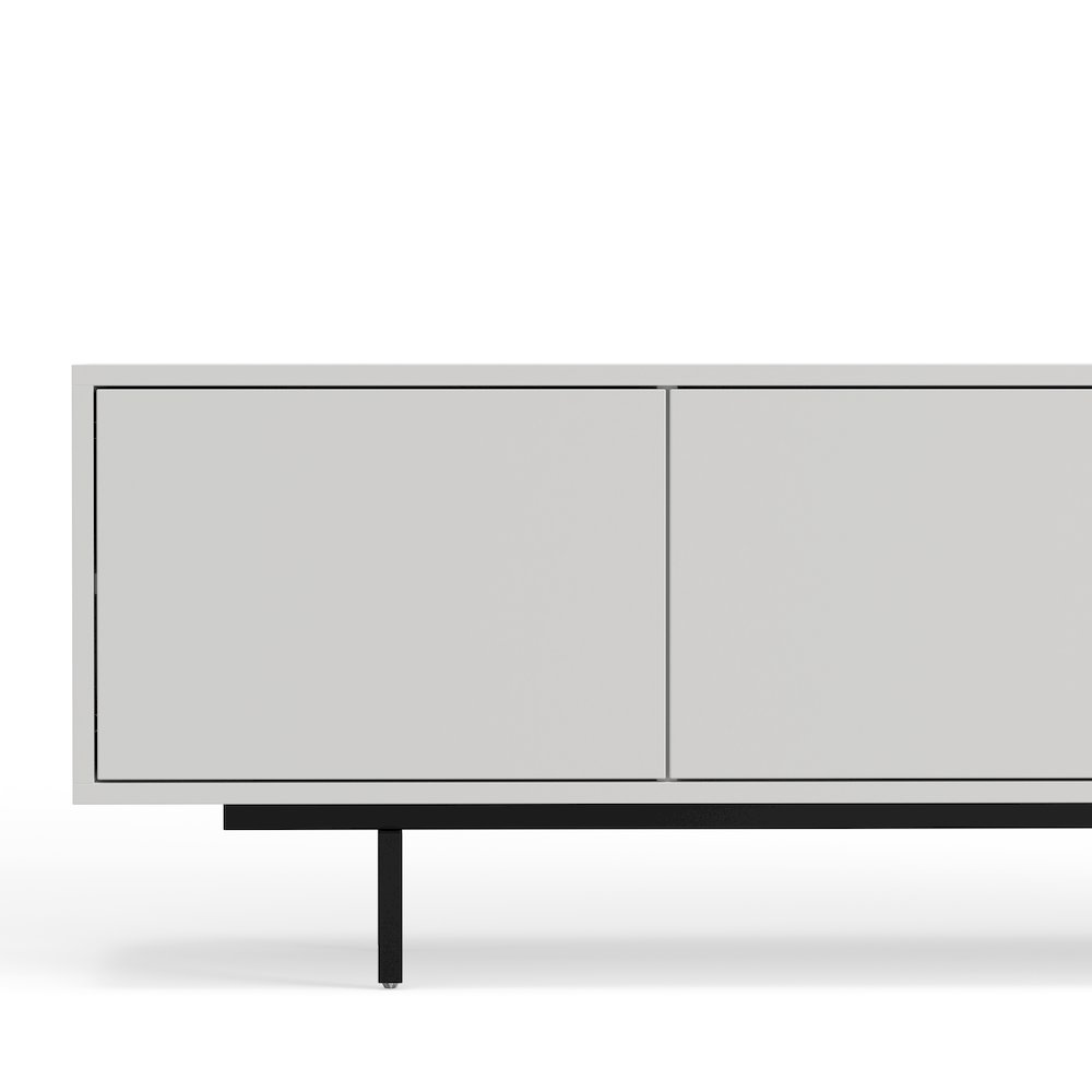 Graysen White Laminate 4 Door TV Console. Picture 11