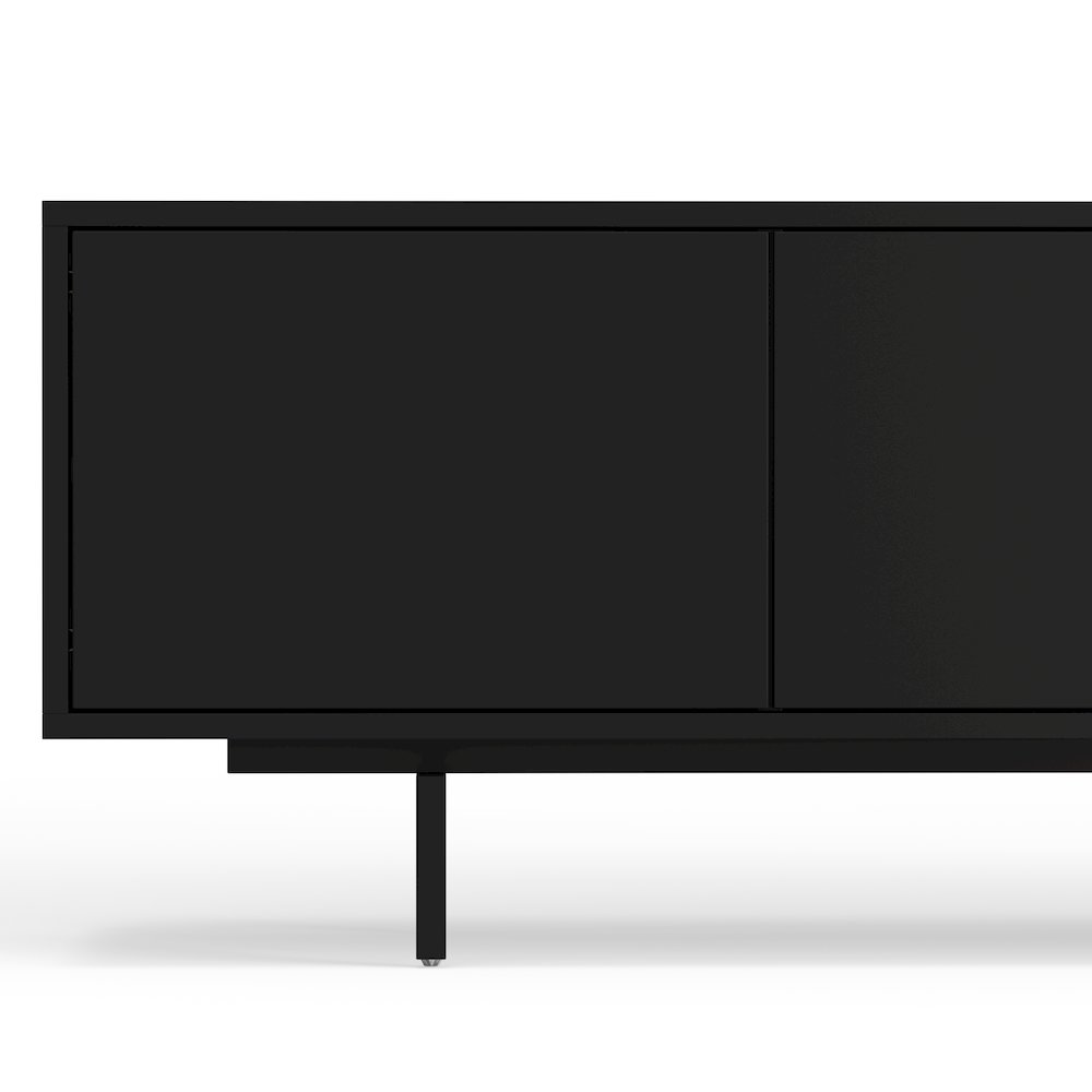 Graysen Black Laminate 4 Door TV Console. Picture 5