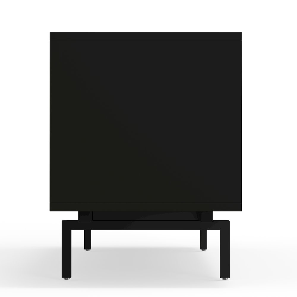 Graysen Black Laminate 4 Door TV Console. Picture 6