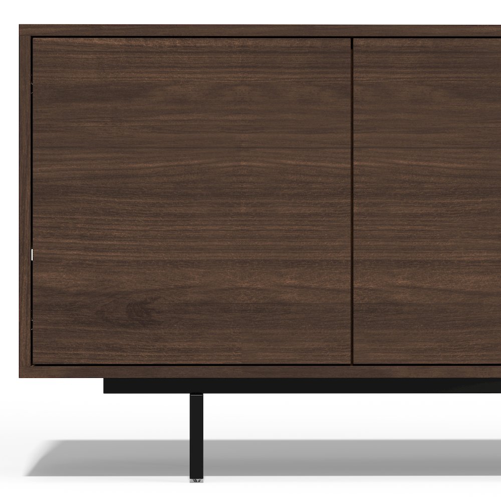 Graysen Walnut Laminate 4 Door TV Console. Picture 4