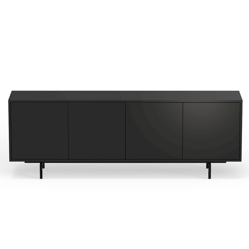 Graysen Black Laminate 4 Door TV Console. Picture 3
