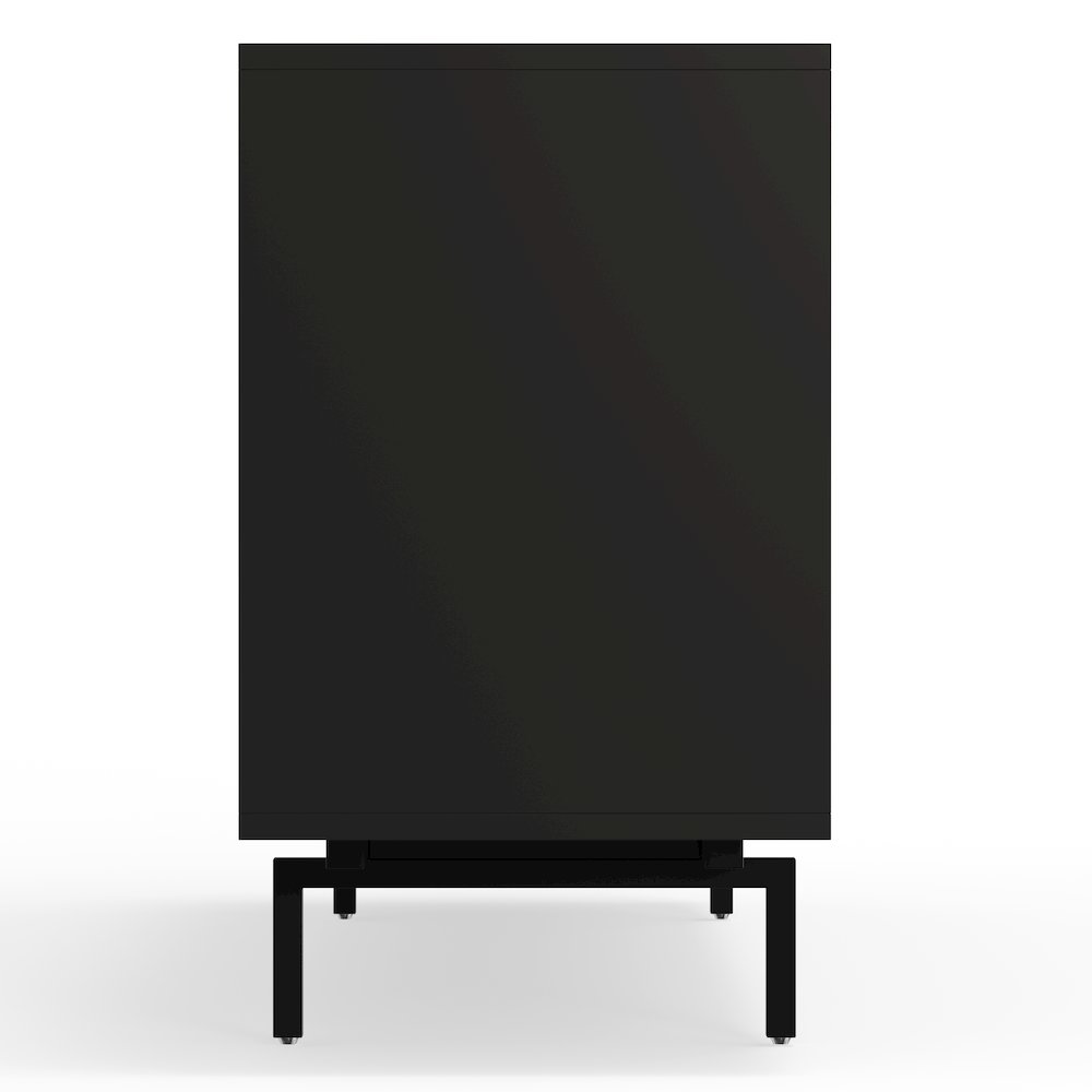 Graysen Black Laminate 4 Door TV Console. Picture 6
