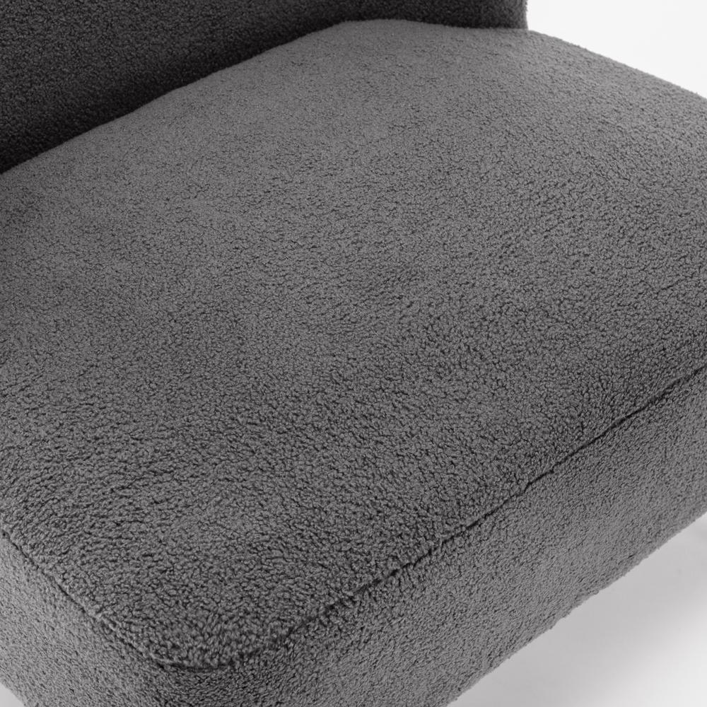 Vesper Boucle Accent Chair - Grey. Picture 6