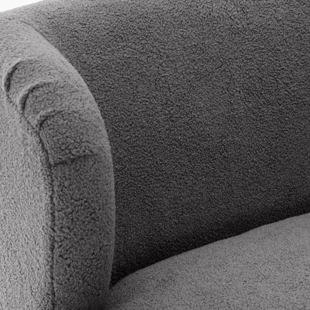 Vesper Boucle Accent Chair - Grey. Picture 13