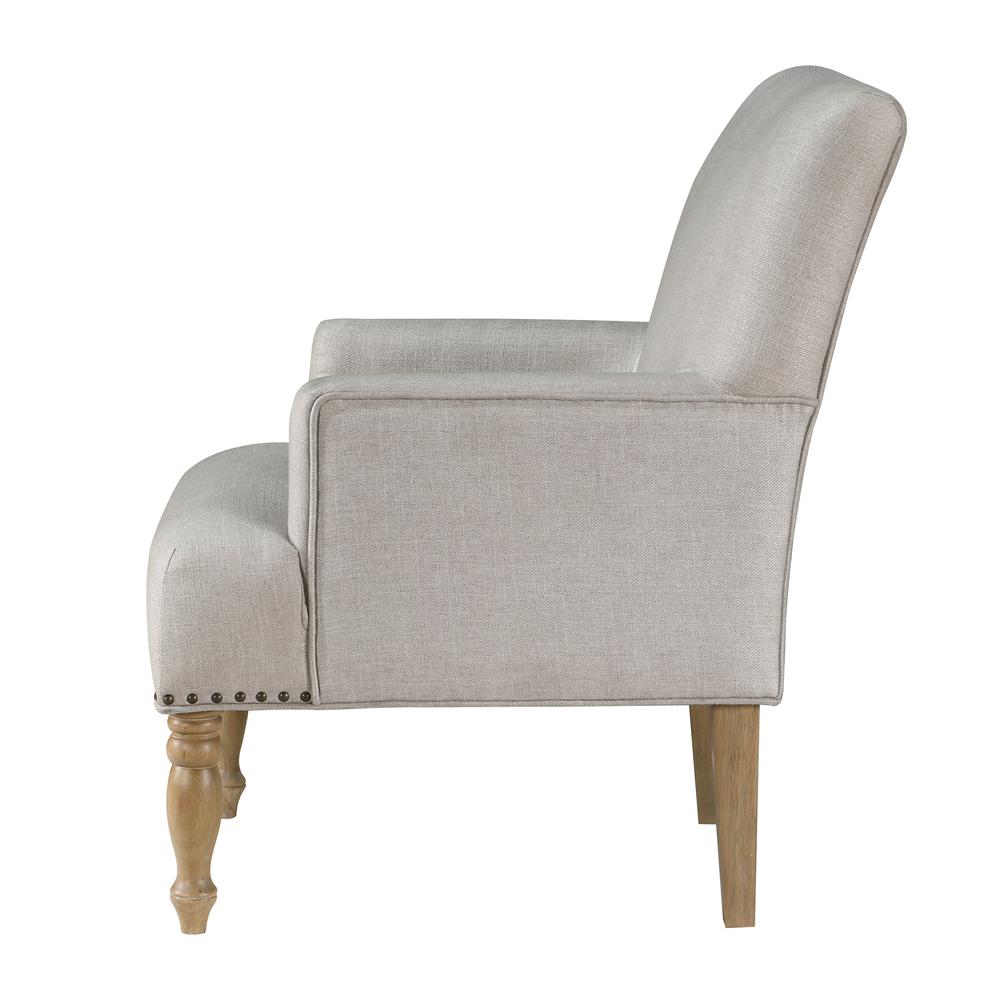 Anna Beige Arm Chair. Picture 3