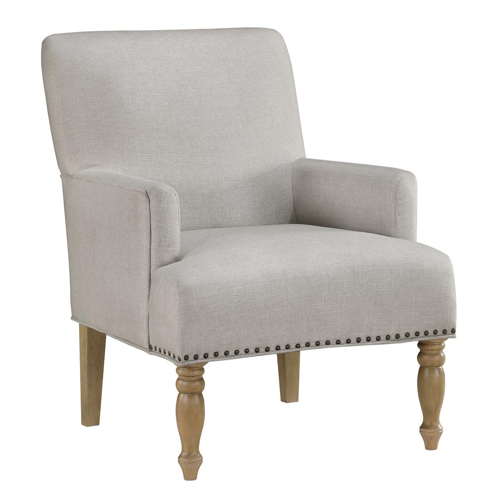 Anna Beige Arm Chair. Picture 4