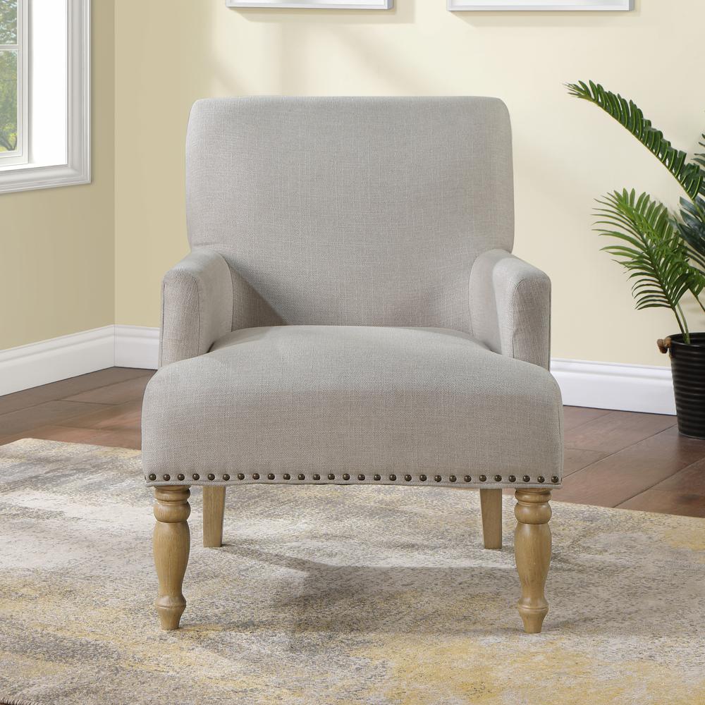 Anna Beige Arm Chair. Picture 11