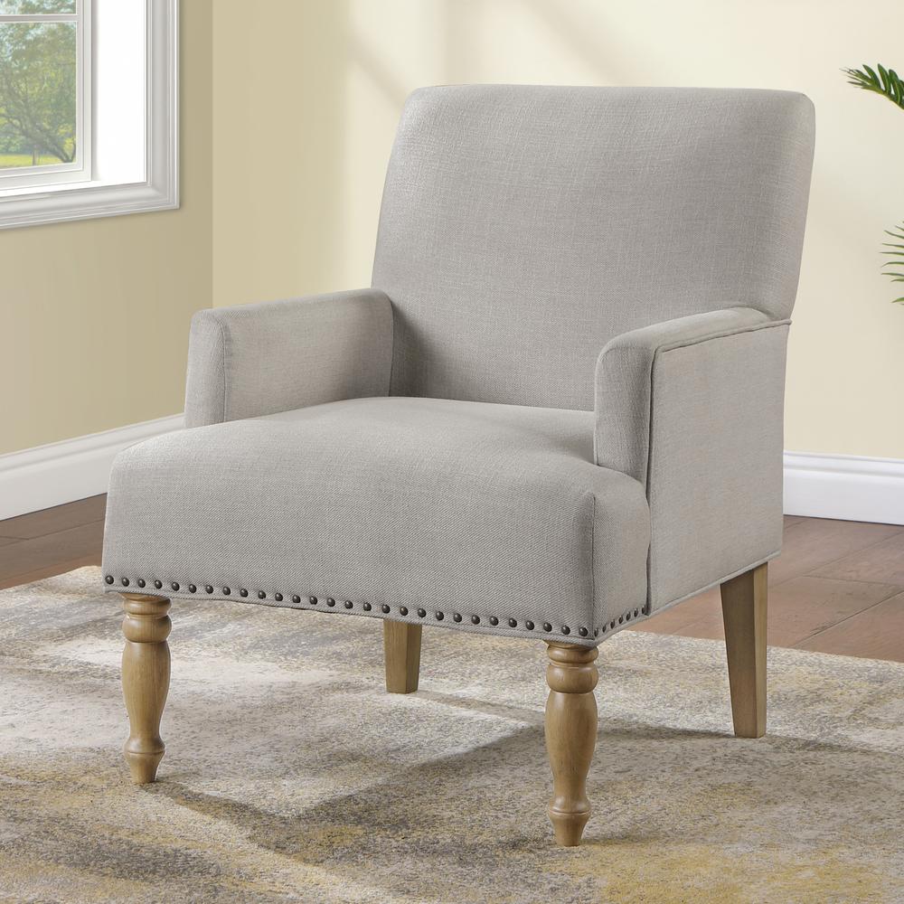 Anna Beige Arm Chair. Picture 12
