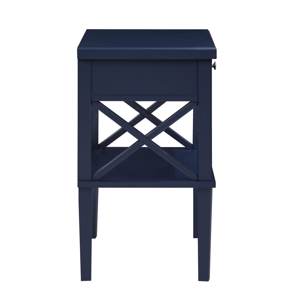 Marta Midnight Blue Nightstand. Picture 4
