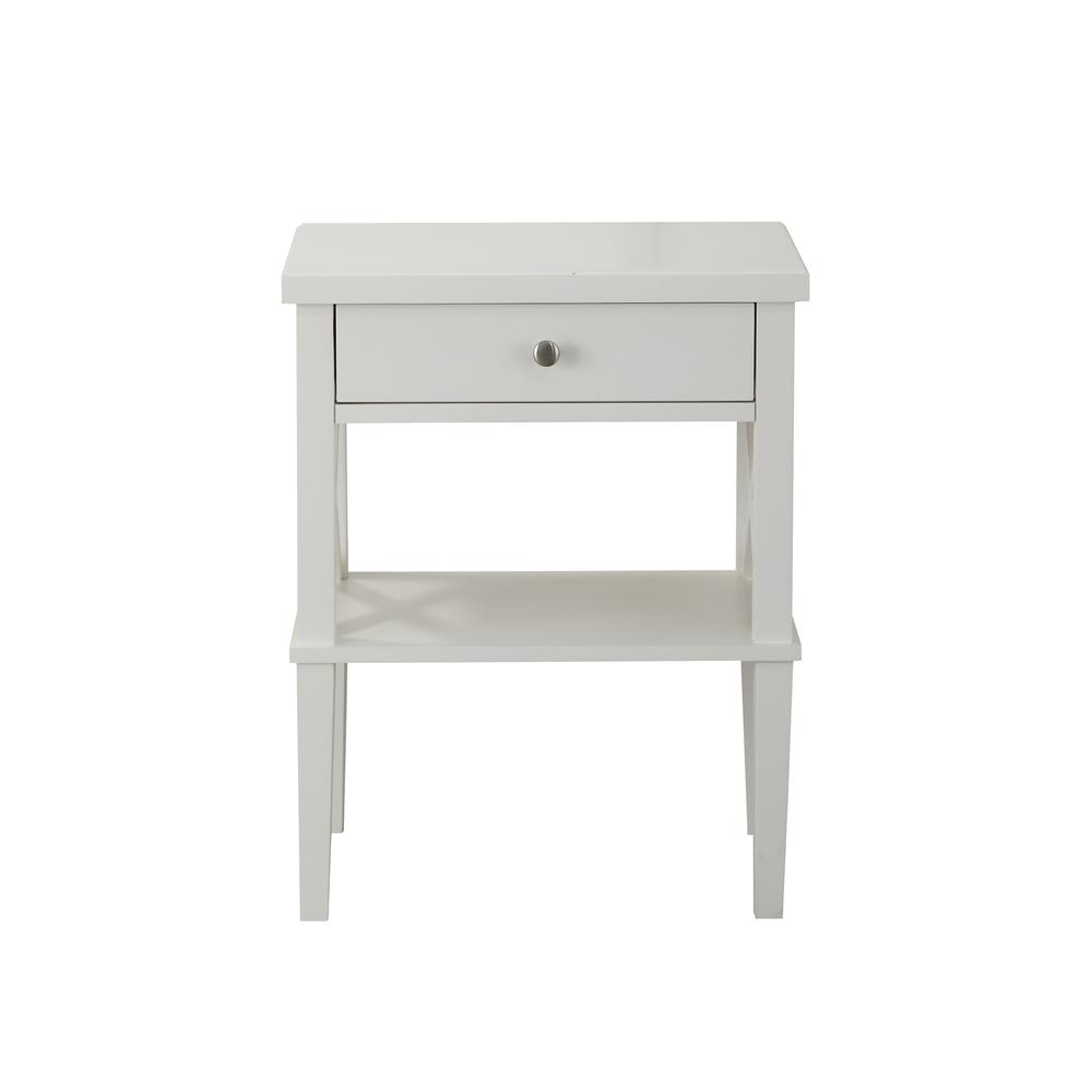 Marta White Nightstand. Picture 1