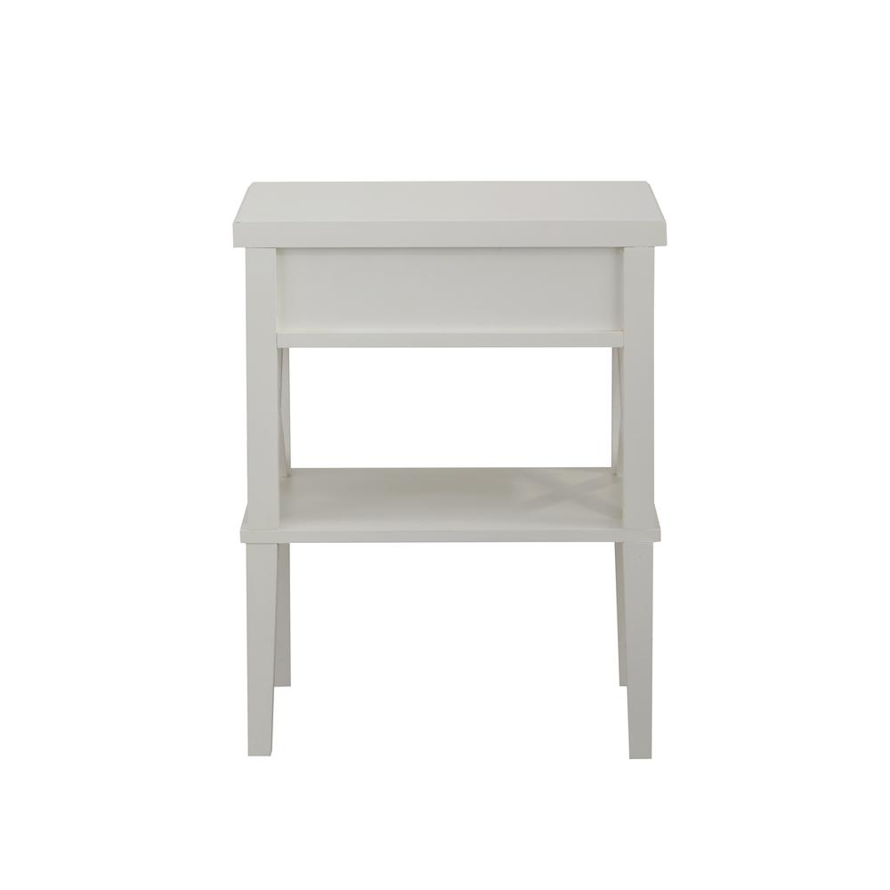 Marta White Nightstand. Picture 2