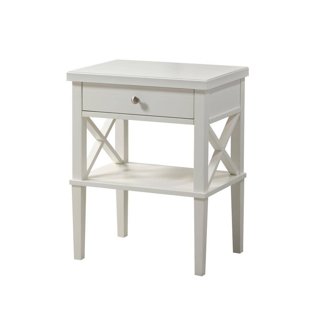 Marta White Nightstand. Picture 5