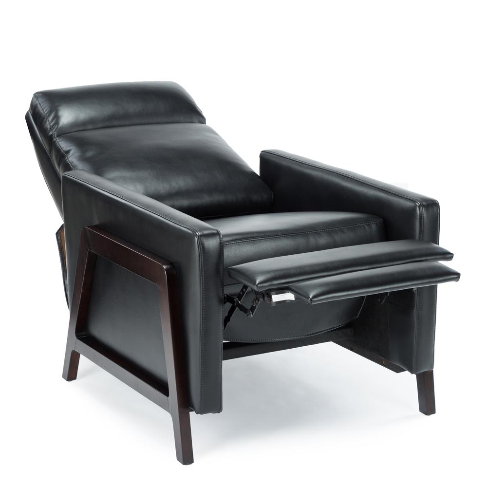 Maxton Push Back Recliner - Black. Picture 4