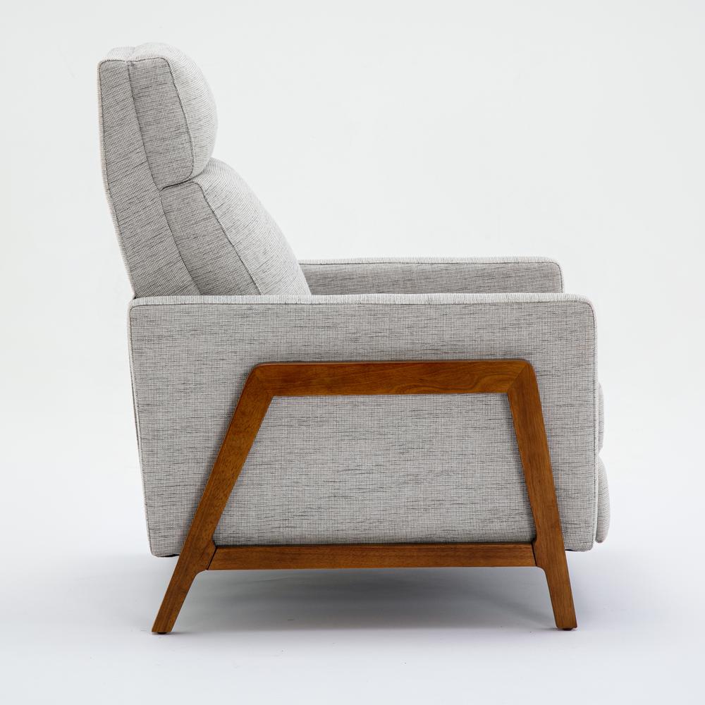 Veneto Push Back Recliner in Performance Fabric - Sea Oat. Picture 3