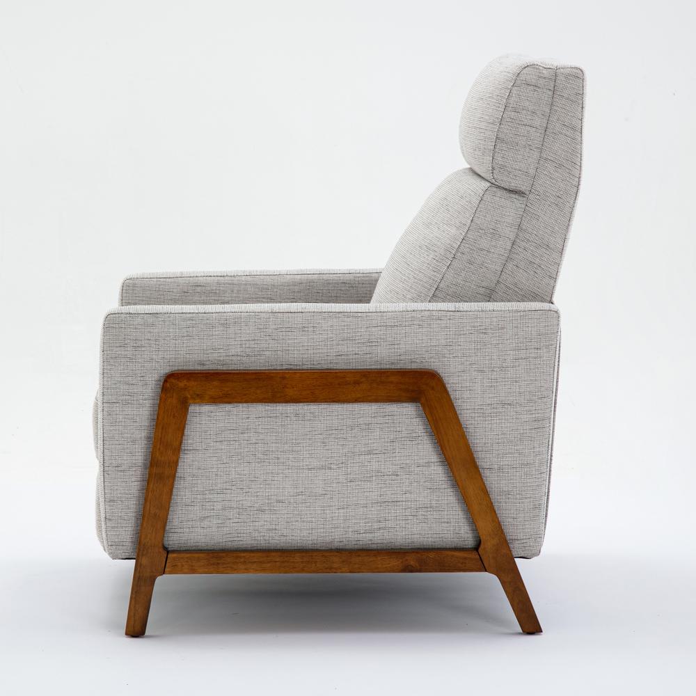 Veneto Push Back Recliner in Performance Fabric - Sea Oat. Picture 9