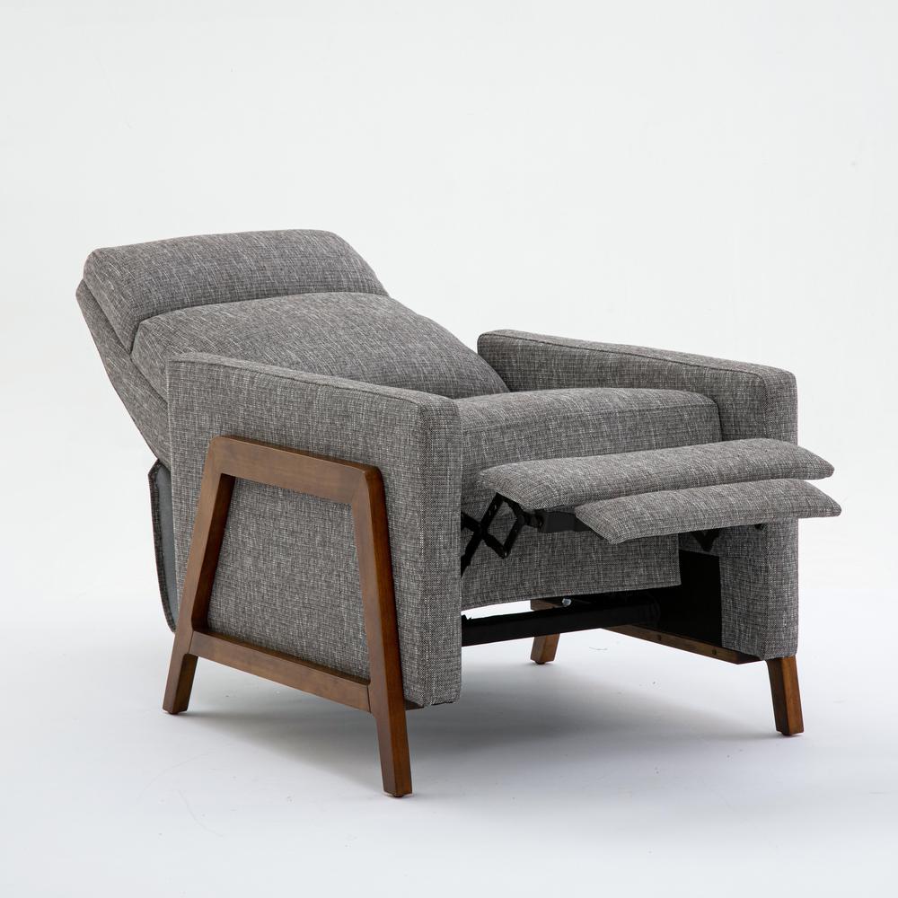 Veneto Push Back Recliner in Performance Fabric - Ashen Grey. Picture 11
