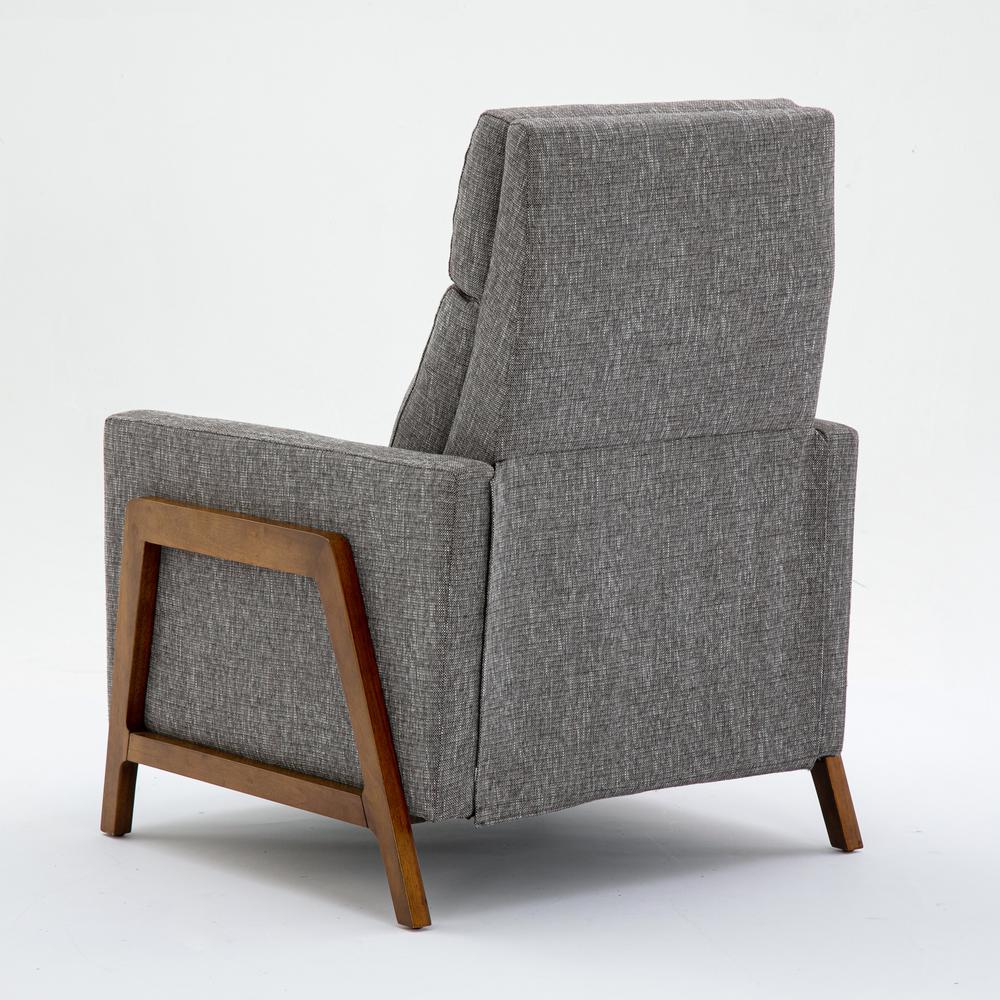 Veneto Push Back Recliner in Performance Fabric - Ashen Grey. Picture 8
