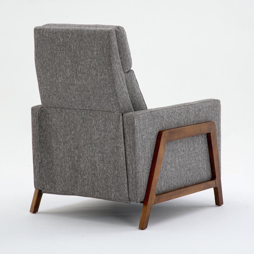 Veneto Push Back Recliner in Performance Fabric - Ashen Grey. Picture 9