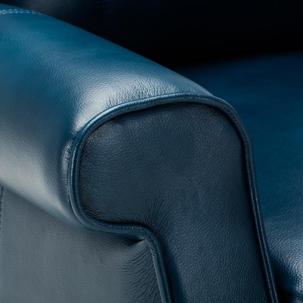 Lehman Navy Blue Traditional Lift Chair. Picture 5