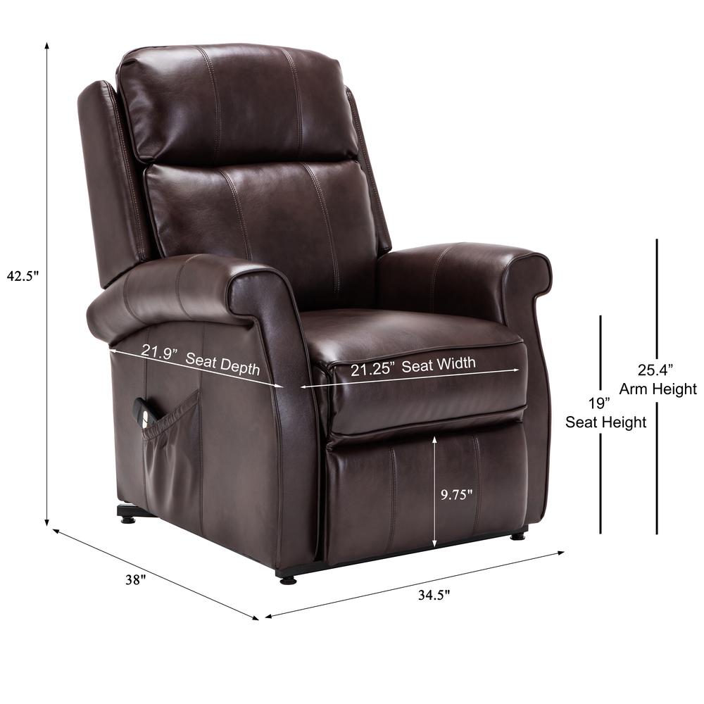 Lehman Brown Traditional Lift Chair. Picture 2