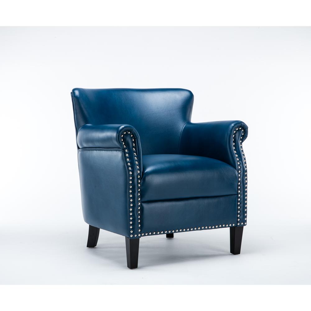Holly Navy Blue Club Chair. Picture 1