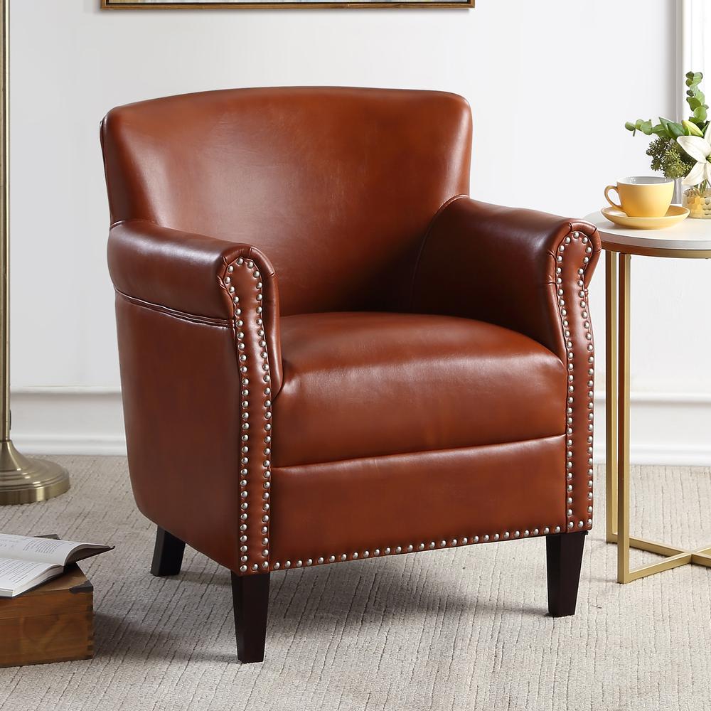 Holly Caramel Club Chair. Picture 3