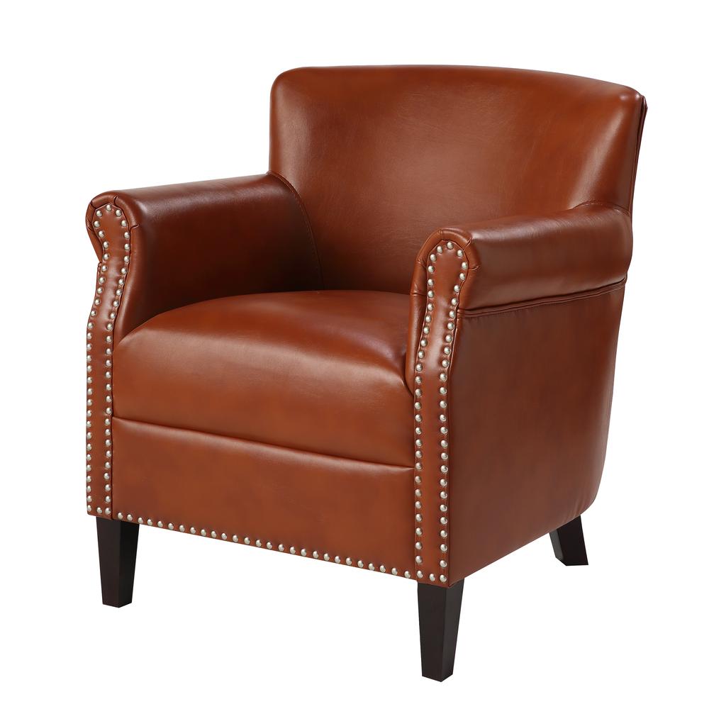 Holly Caramel Club Chair. Picture 1