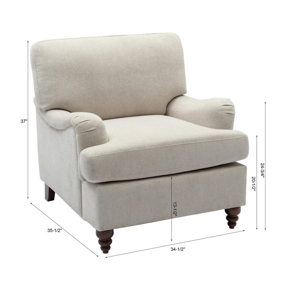 Clarendon Arm Chair - Sea Oat. Picture 2