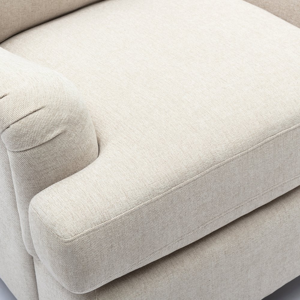 Clarendon Sea Oat Chair and Ottoman. Picture 6