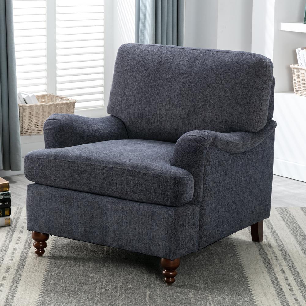 Clarendon Arm Chair - Navy. Picture 3