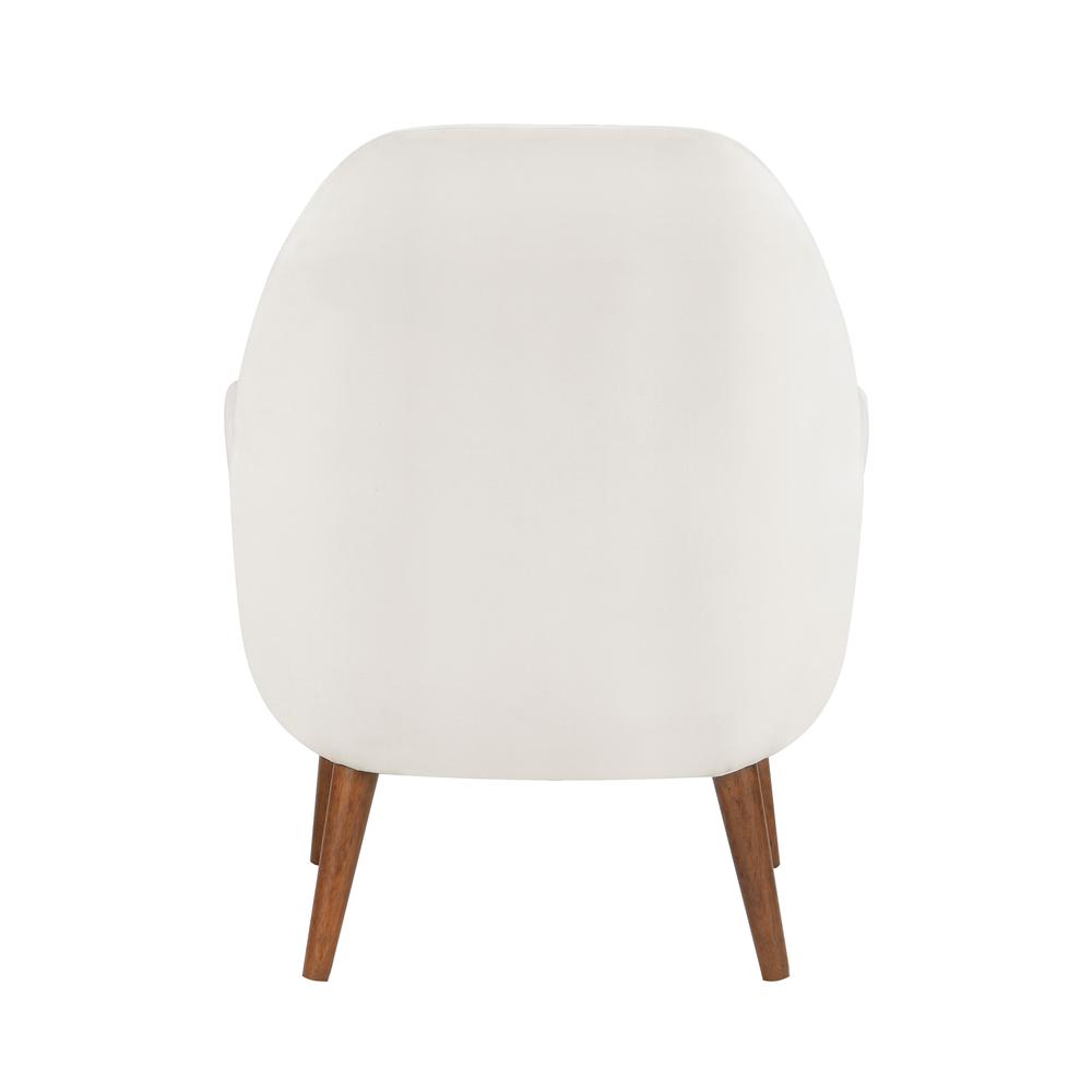 Accera Mid-Century Sea Oat Velvet Arm Chair. Picture 6