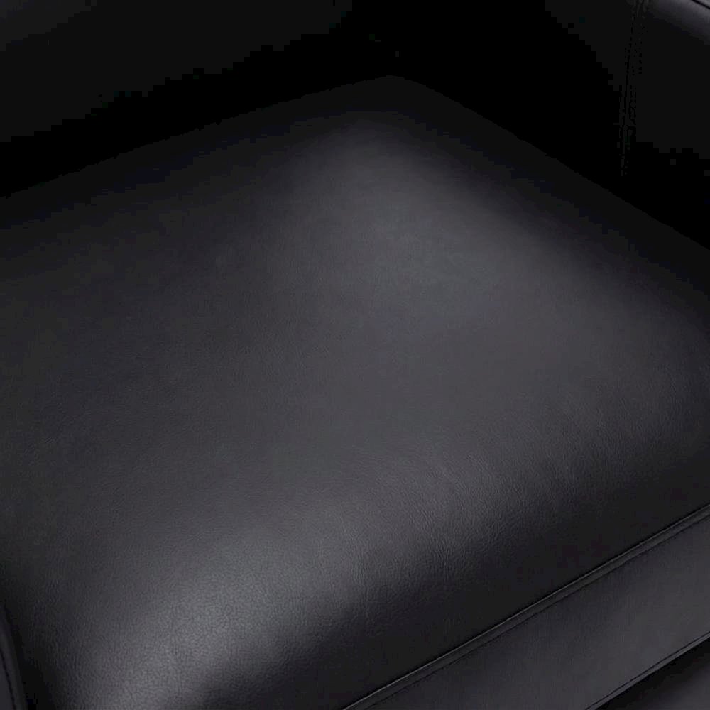Top Grain Leather Push Back Recliner Chair with Hardwood Frame for Living Room. Picture 6