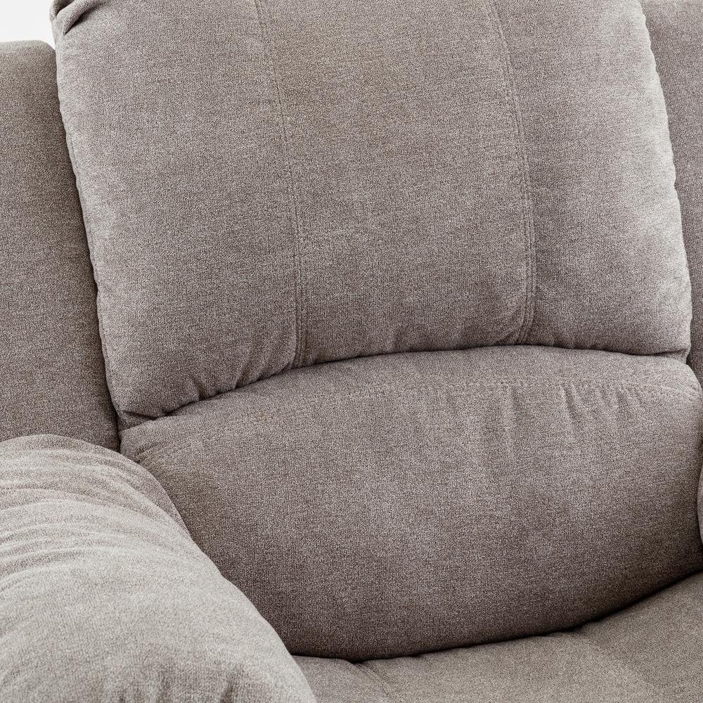 Troy Ash Grey Microfiber Glider Rocker Recliner. Picture 10