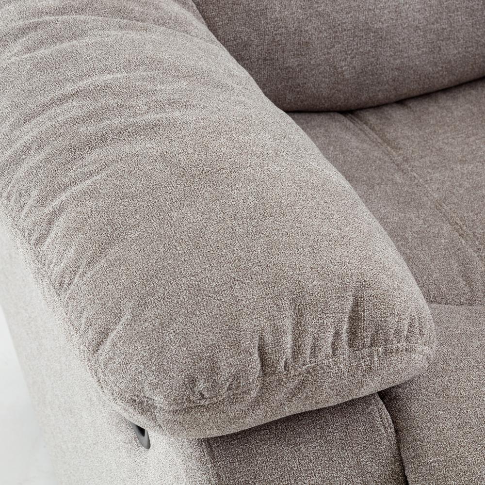 Troy Ash Grey Microfiber Glider Rocker Recliner. Picture 12