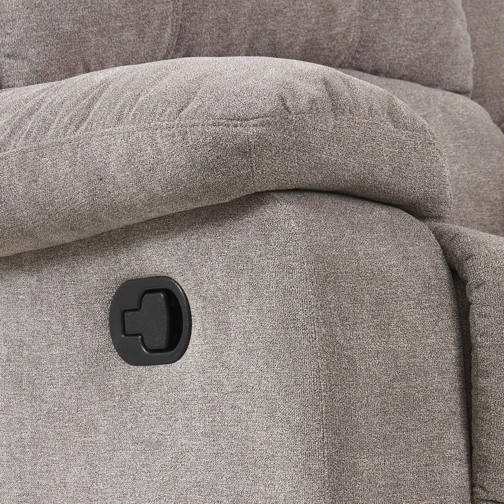 Troy Ash Grey Microfiber Glider Rocker Recliner. Picture 23