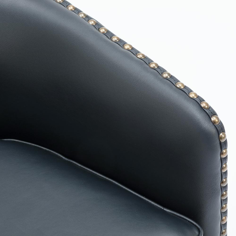 Tyler Swivel Arm Chair - Midnight Blue. Picture 13