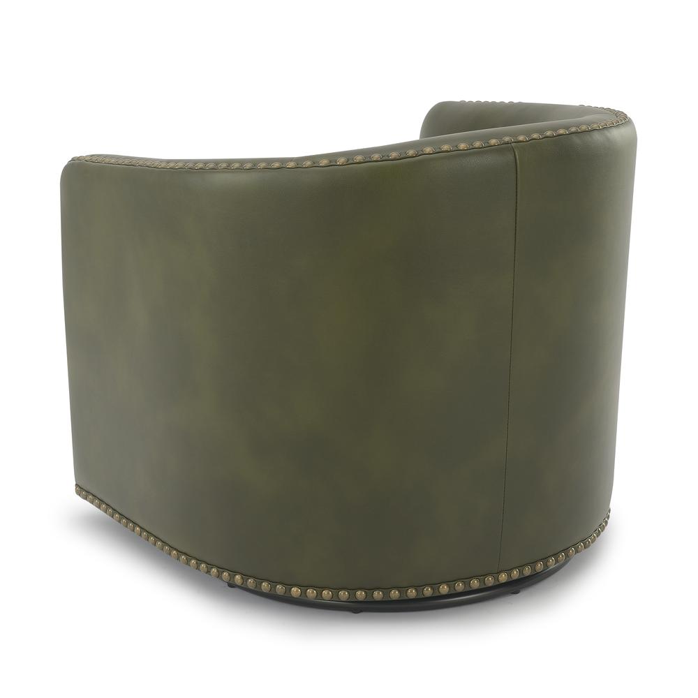 Tyler Swivel Arm Chair - Fern Green. Picture 4