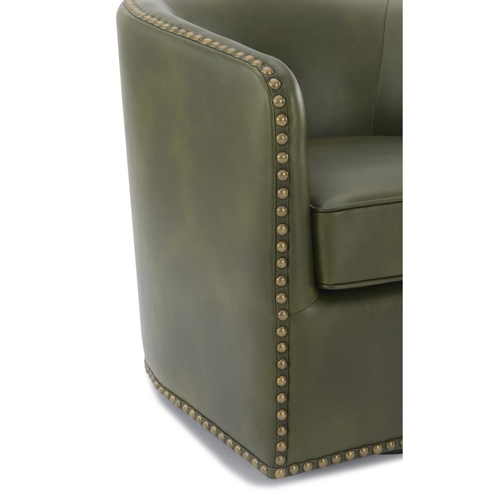 Tyler Swivel Arm Chair - Fern Green. Picture 9