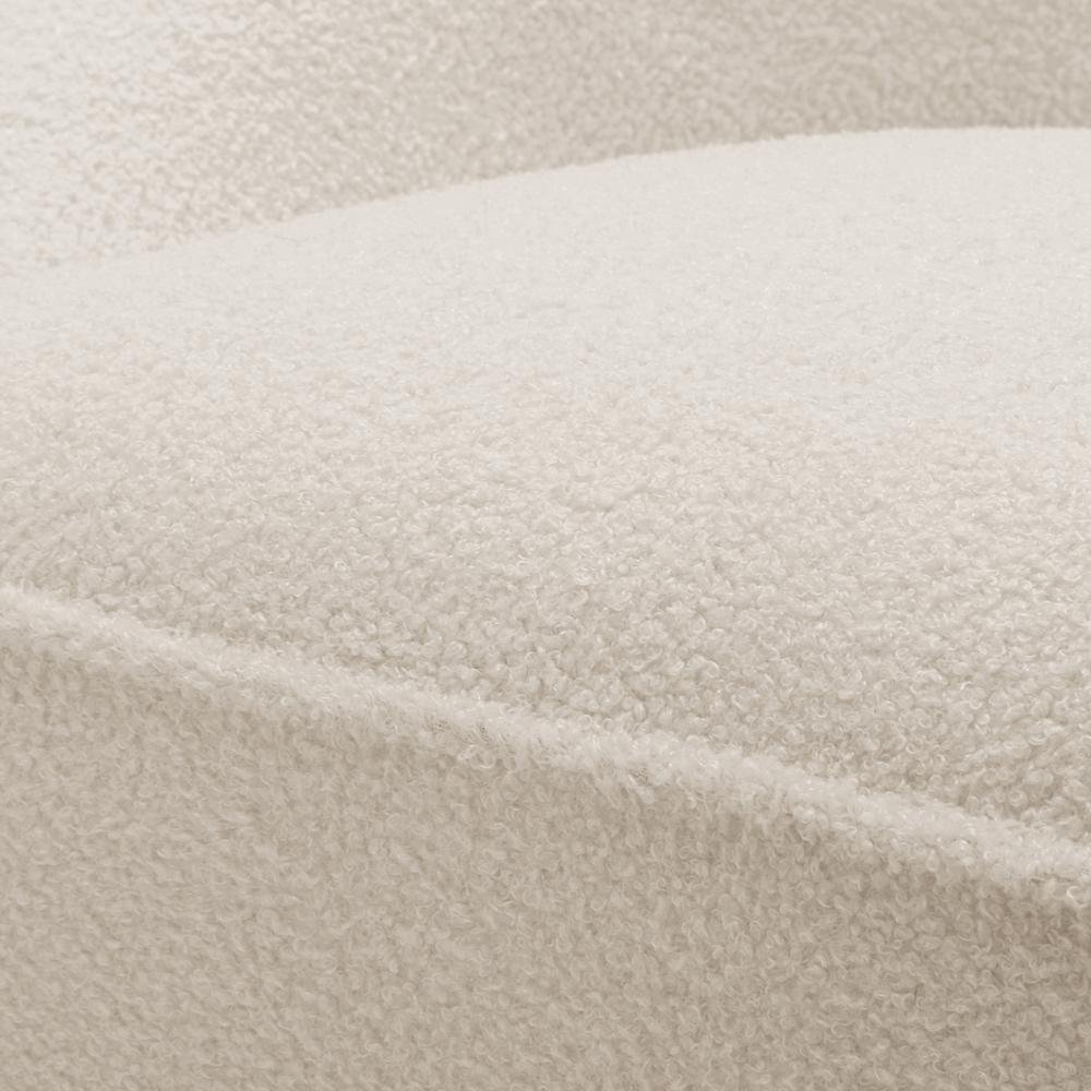 Andria Boucle Swivel Chair - Milky White. Picture 9