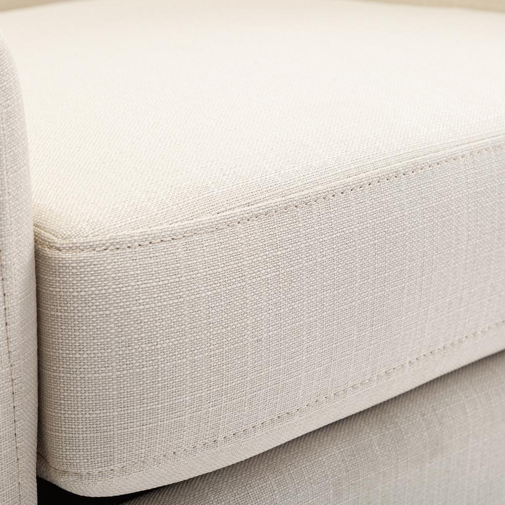 Infinity Linen Swivel Glider Barrel Chair. Picture 4