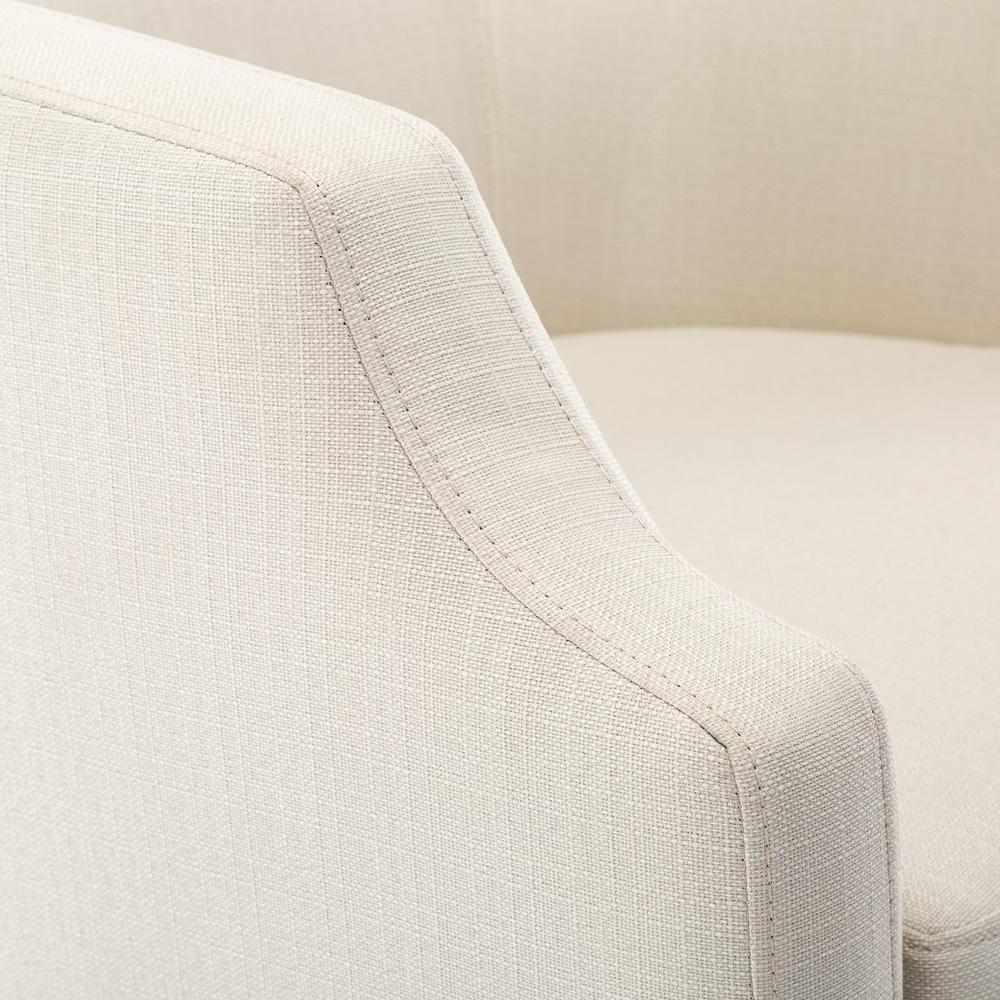 Infinity Linen Swivel Glider Barrel Chair. Picture 5