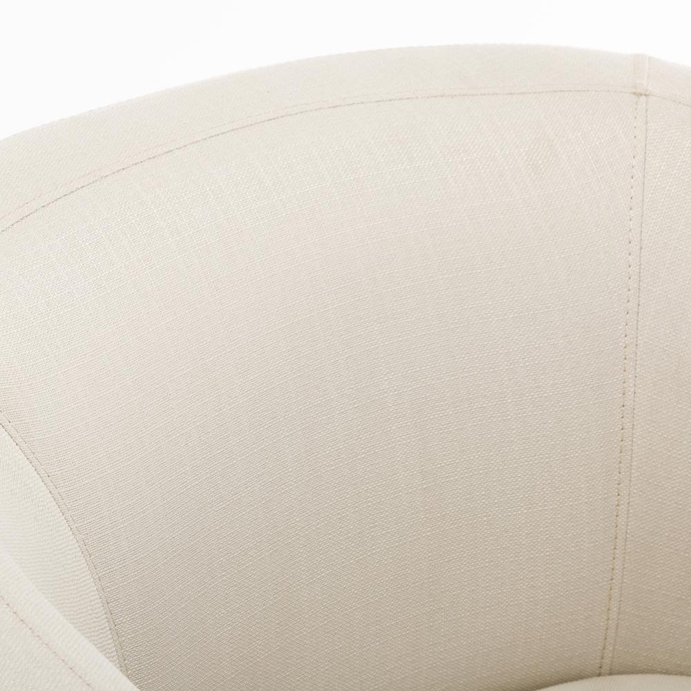 Infinity Linen Swivel Glider Barrel Chair. Picture 6