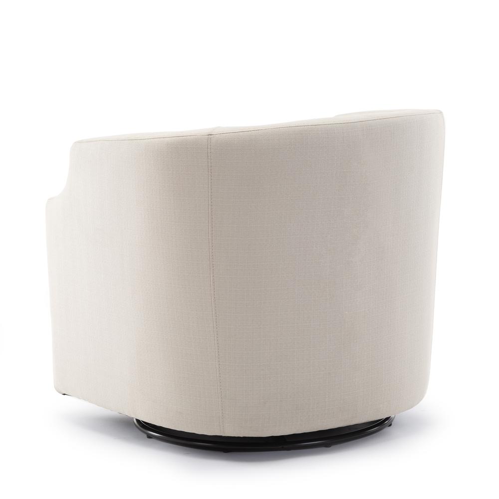 Infinity Linen Swivel Glider Barrel Chair. Picture 8